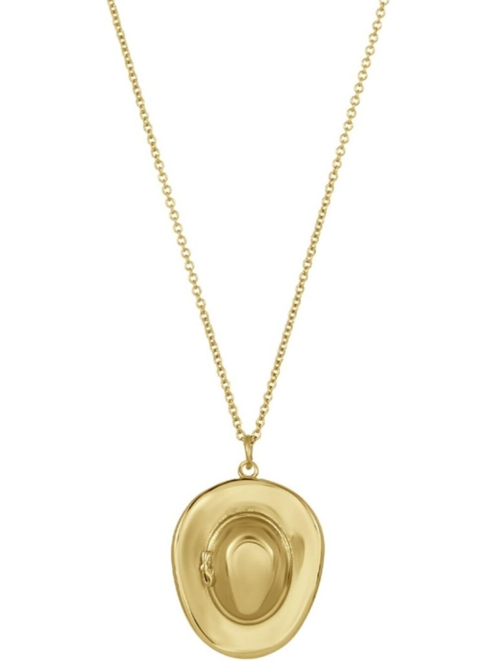 Women’s Gold Cowgirl Dreams Necklace Pvd Hypoallergenic Waterproof Non Tarnish